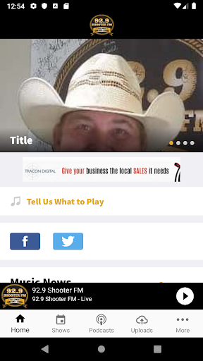 Android application Shooter FM screenshort