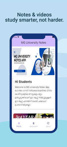 Android application MG University Notes App screenshort