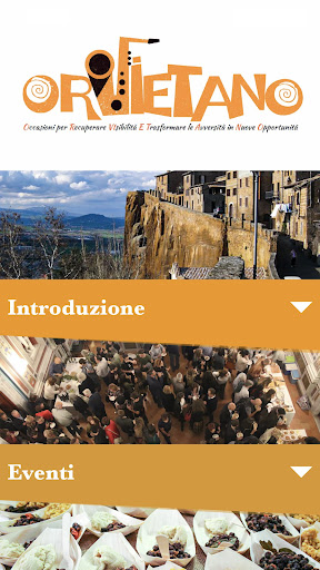 Android application Orvietano screenshort