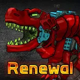 T-Rex Red - Combine! Dino Robot : Dinosaur games icon
