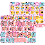 Pink Pop Emoji Keyboard Wallpaper Apk