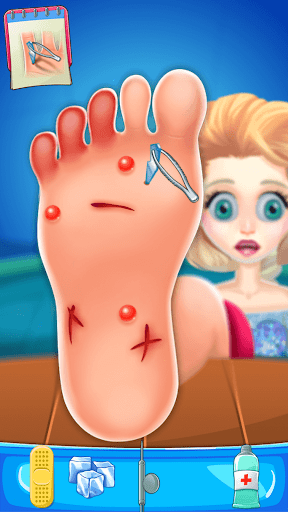 Foot Doctor Game - Care Screen 2