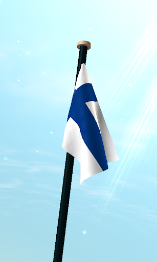 Finland Flag 3D Live Wallpaper Screen 3