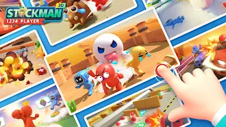Game screenshot Игра На 2 3 4 Мини Стикмен mod apk