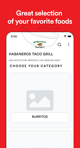 Screenshot of Habaneros Taco Grill
