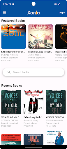 Xania Digital Bookstore Screenshot