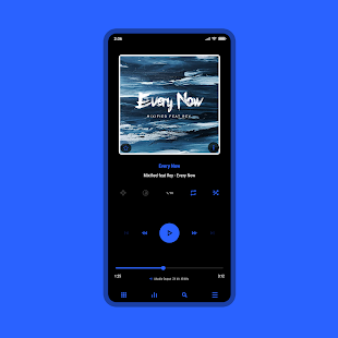 Luminous Black - Poweramp Skin Ekran görüntüsü