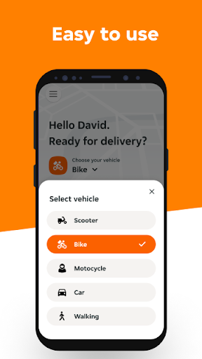 Restaurant Courier Screen 3