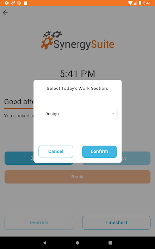 Clocking by SynergySuite