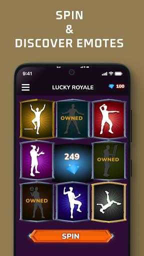 Android application LuckyEmotes - Emotes Simulator screenshort