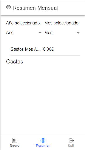 Control de Gastos Screen 3