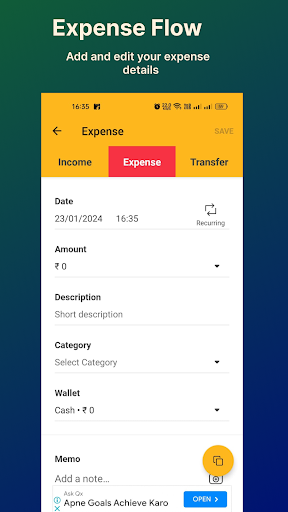 Daliy Expense Tracker Screen 3