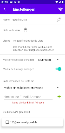 Lists And Friends Screen 3