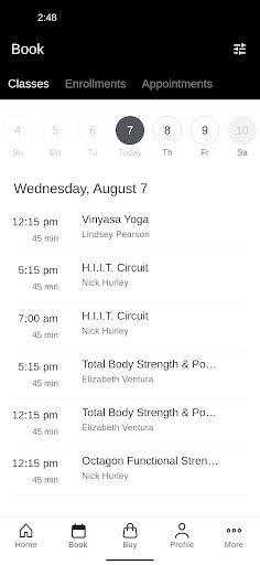 Kinema Fitness - ClubOne OPOS Screen 2