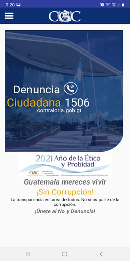 Android application Denuncia Ciudadana screenshort