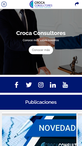Android application Croca Consultores screenshort