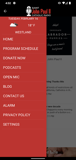JP2 Catholic Radio Screen 2
