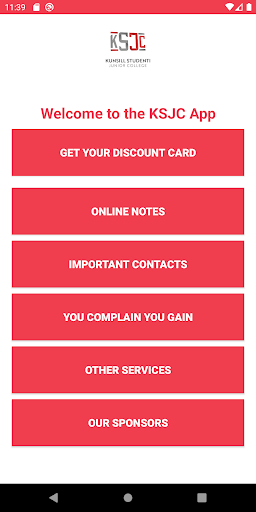 Android application KSJC screenshort