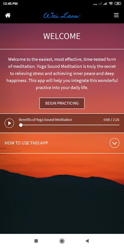 Android application Easy Meditation App screenshort