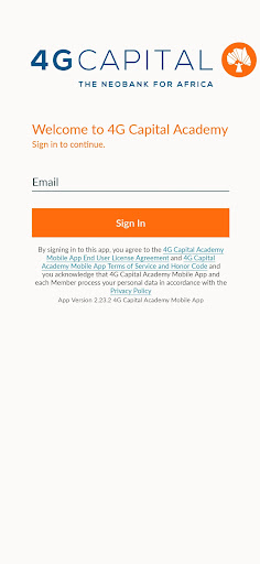 4G Capital Academy Screen 2