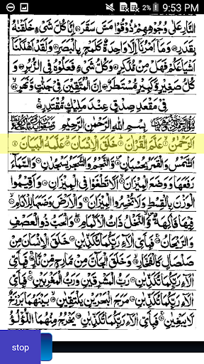 Surah Al Rahman Audio Tafseer Screen 3