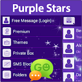 GO SMS Purple Stars icon