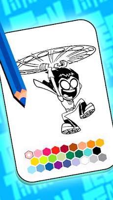 Teen Titans coloring cartoonのおすすめ画像1