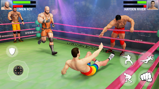 Android application Tag Team Wrestling Game screenshort