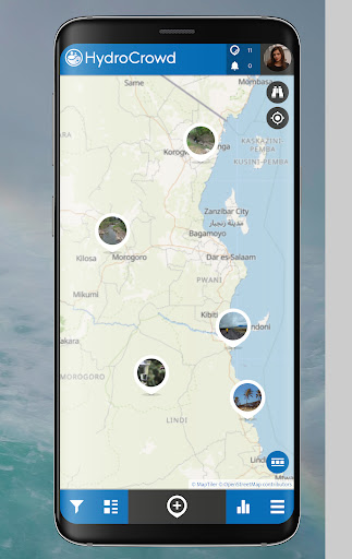 Android application HydroCrowd screenshort