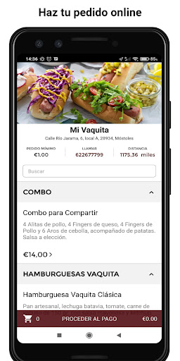 Android application Mi Vaquita screenshort