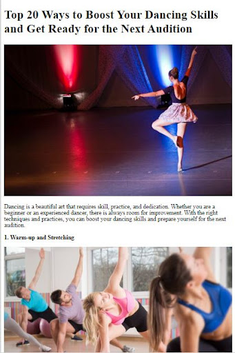 Dancing Skills Tips ekran görüntüsü