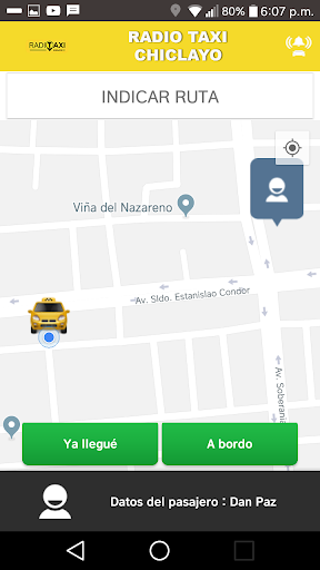 Radio Taxi Chiclayo Conductor Screen 2