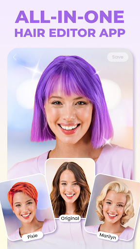 Android application HairApp Hairstyle, Beard, Bald screenshort