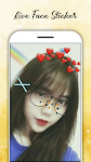 screenshot of Live face sticker sweet
