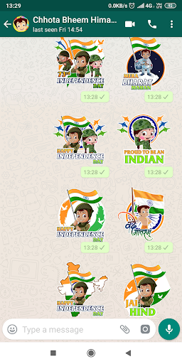 Screenshot of Chhota Bheem WAStickers