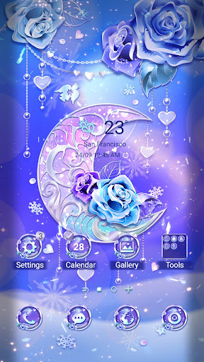 Android application Winter Crescent Moon-Wallpaper screenshort