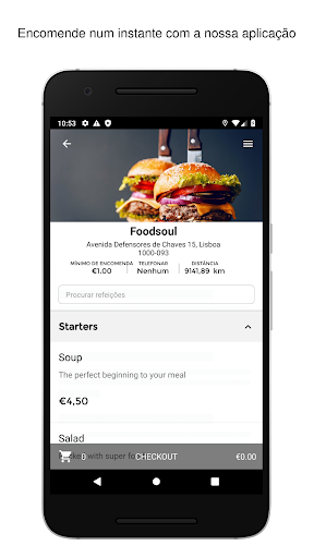 Android application FOODSOUL screenshort