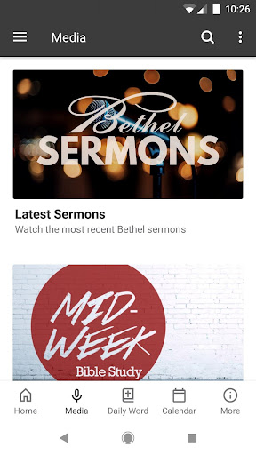 Screenshot of Bethel UPC