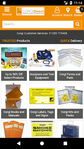 Android application CORGI direct screenshort