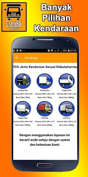 GoBox Bak Logistik - Jasa Pengiriman Angkut Barang screenshot 0