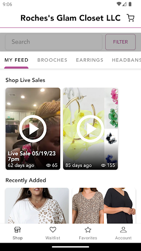 Android application Roches's Glam Closet LLC screenshort