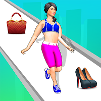 Catwalk girl Beauty runner makeover run game 3d