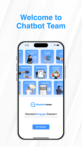 Android application Chatbot Team screenshort