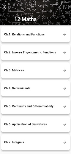 Class 12 Maths for 2024-25 Screen 2