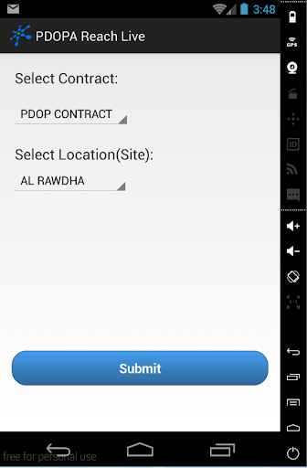 Android application OMS Reach screenshort