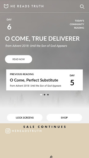 Android application He Reads Truth screenshort