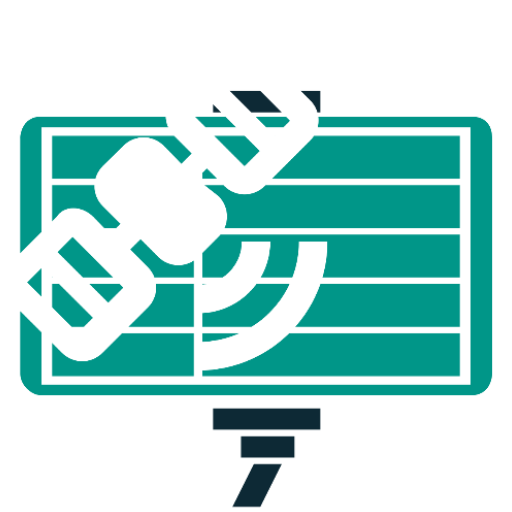 手持ち黒板 logo