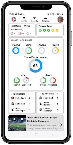 Android application TeamMate screenshort
