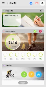 Steps and fitness app tracker