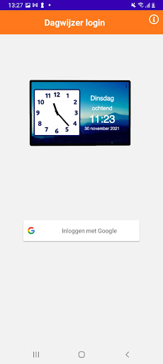 Android application SIM dagwijzer beheer screenshort
